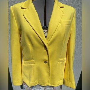 Vintage Tradition (Sears) Women’s Yellow 2 button blazer size 14